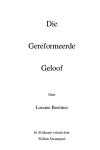 Die Gereformeerde Geloof - L Boettner